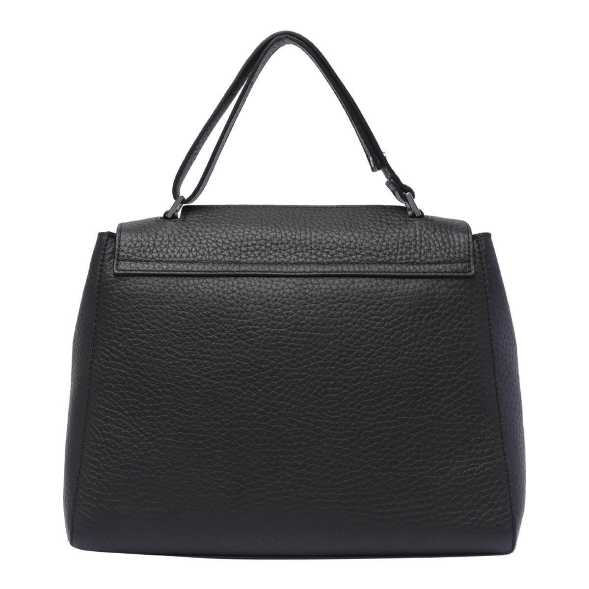 Shop Orciani Soft Sveva Handbag In Black