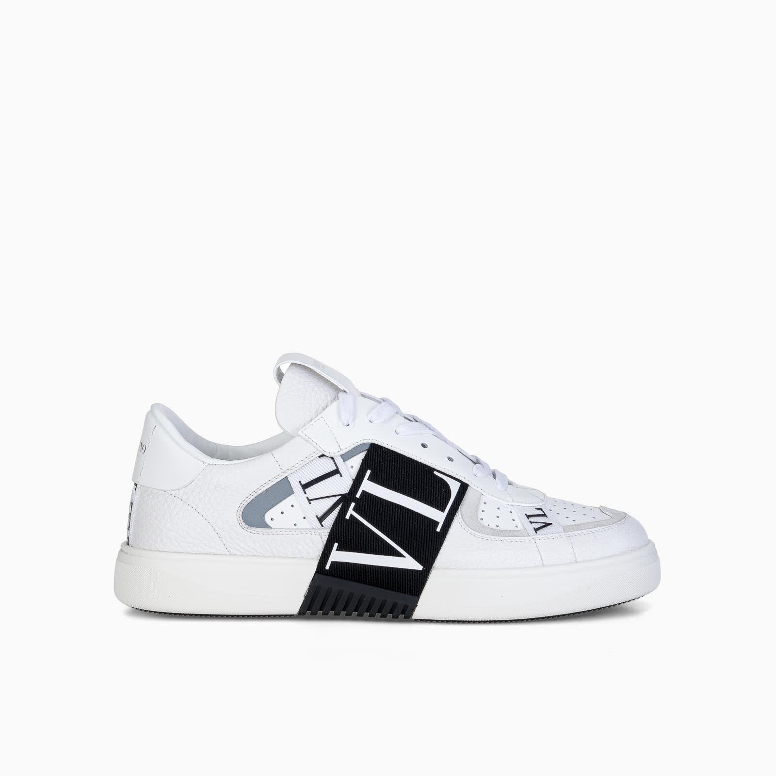 Valentino Low-top Calfskin Vl7n Sneaker With Bands