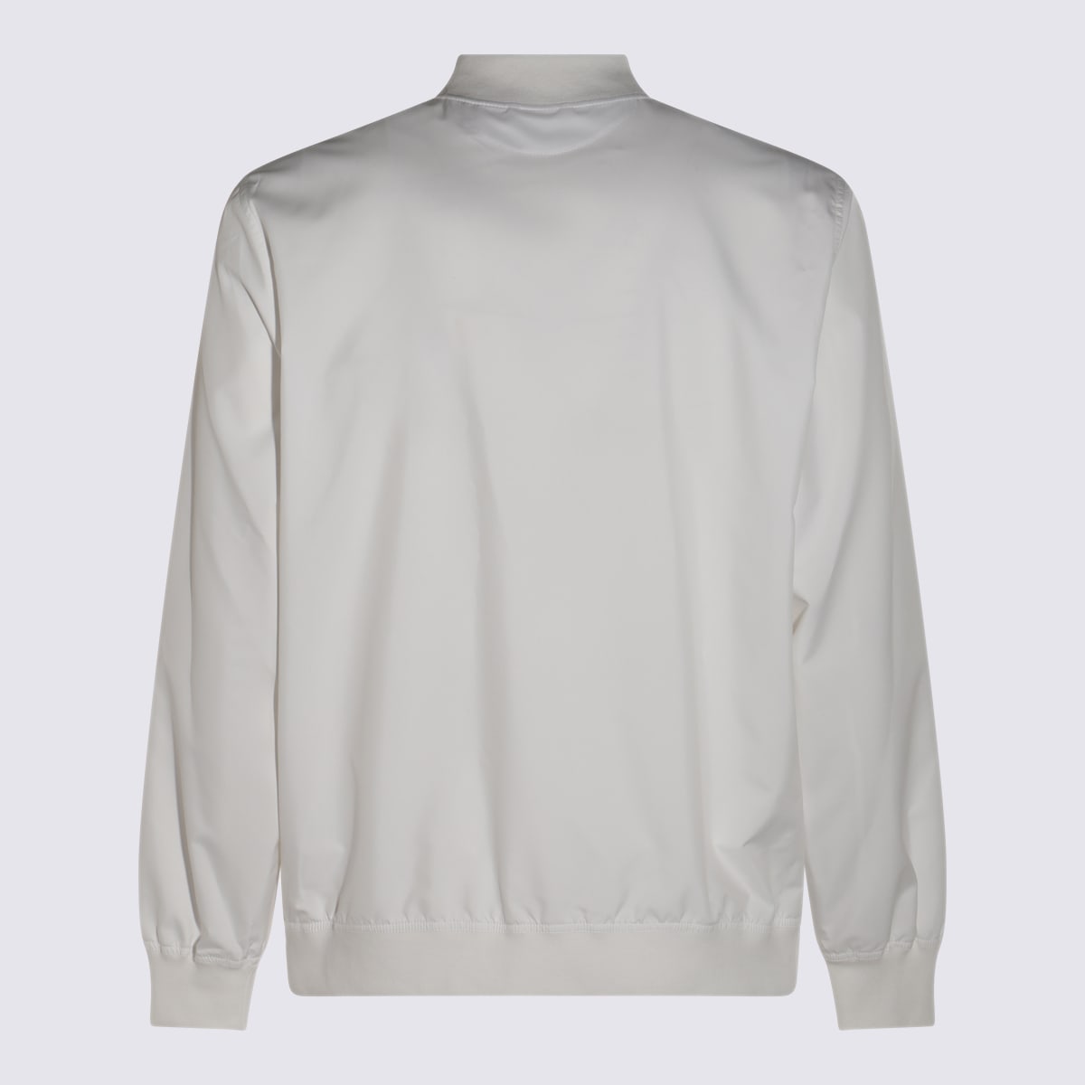 Brunello Cucinelli Ribbed Long Sleeve Sweatshirt In Gray