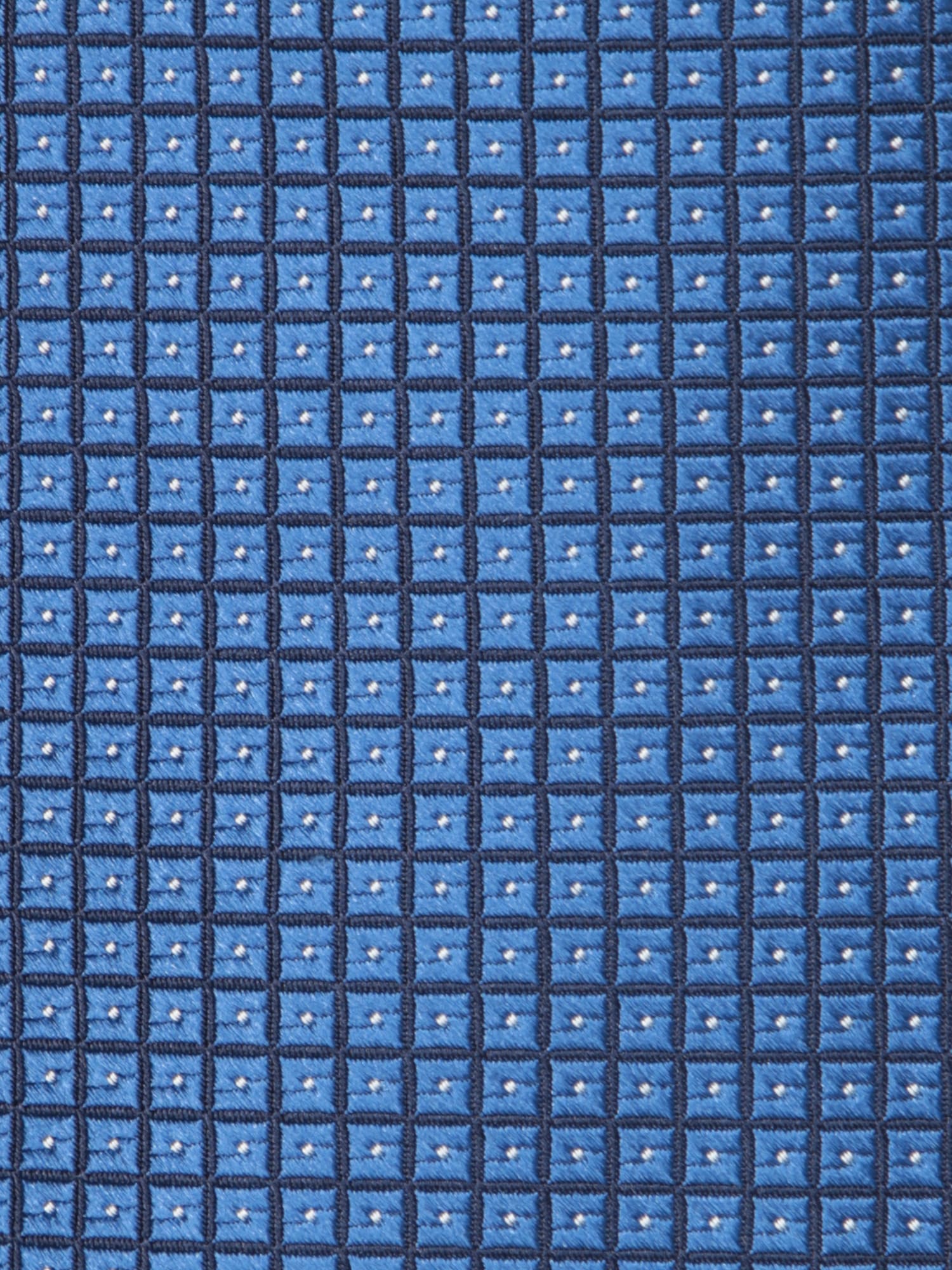 Kiton Micro Pattern Blue Diamond Tie In Blue