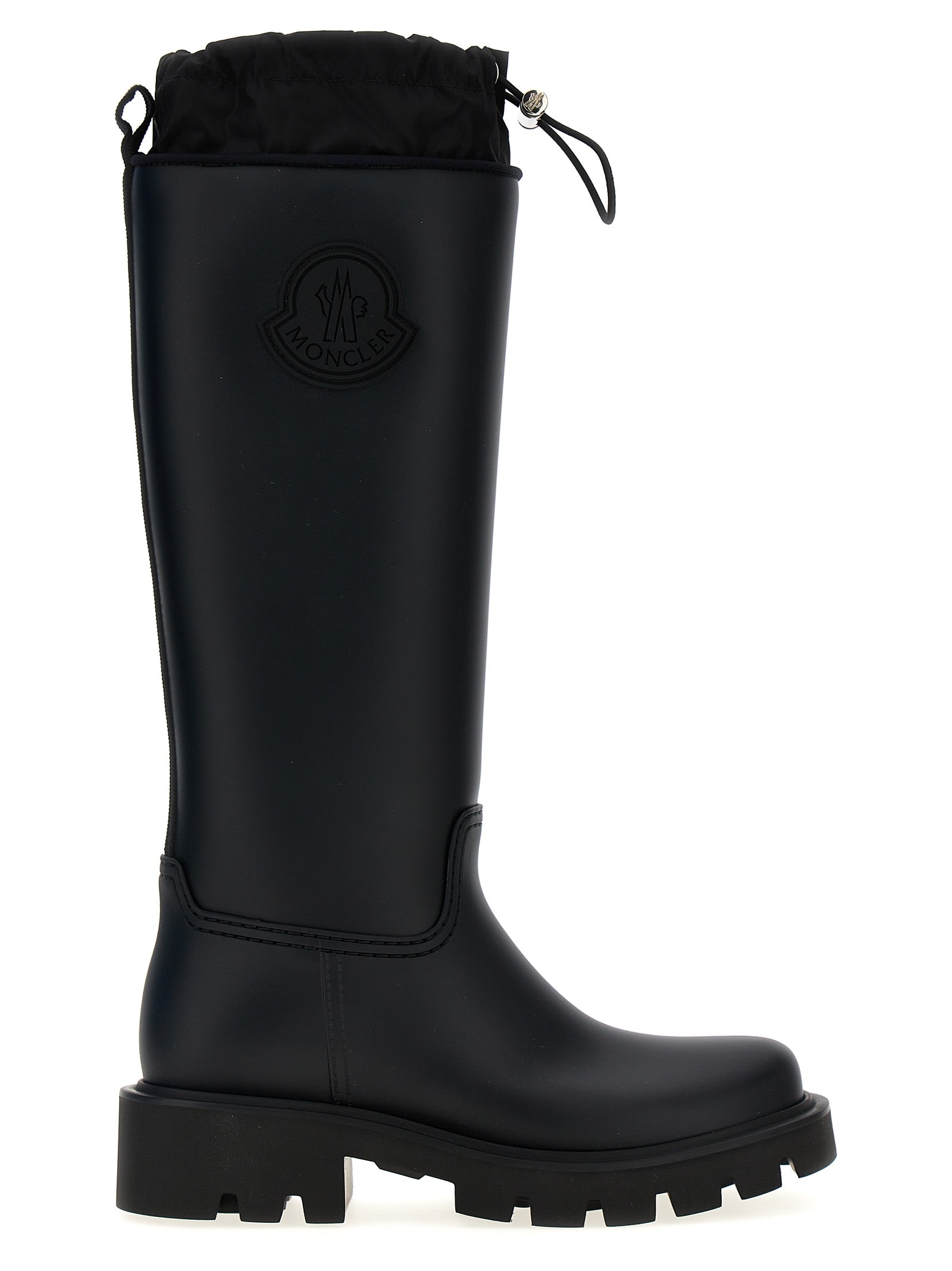 Shop Moncler Kickstream High Rain Boots In Black