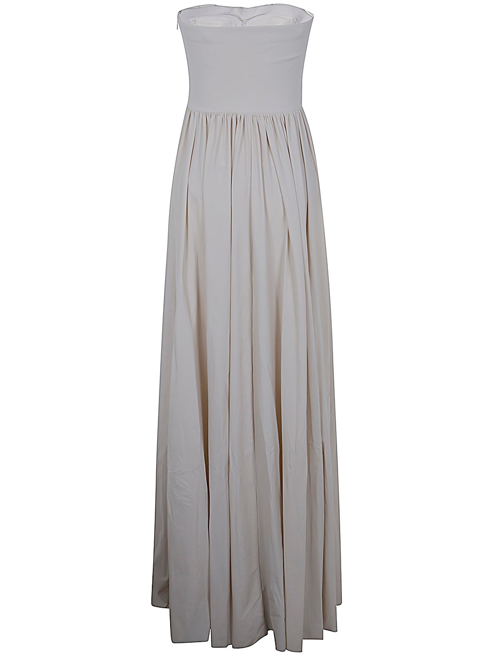 Shop La Petit Robe Di Chiara Boni Dolse Long Dress Jersey In Winter White