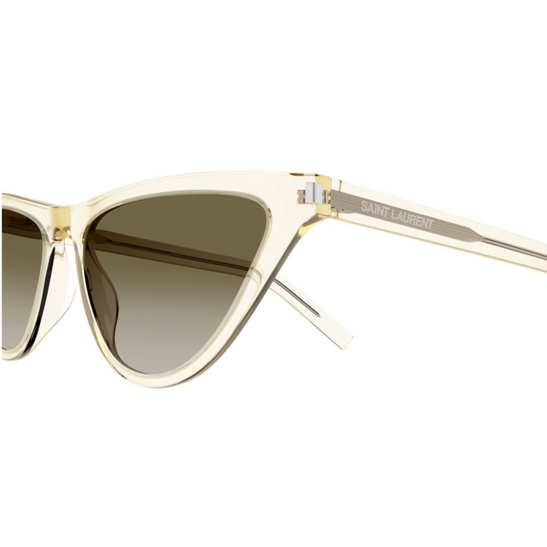 Saint Laurent Sl 550 Slim005 Yellow Yellow Brown In Neutral