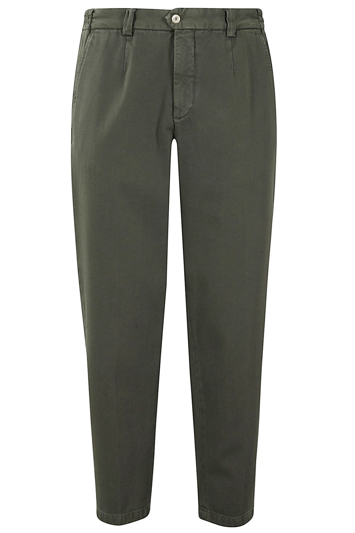 Briglia 1949 Pant Ventre Piatto Over Twill Di Cot In Militare