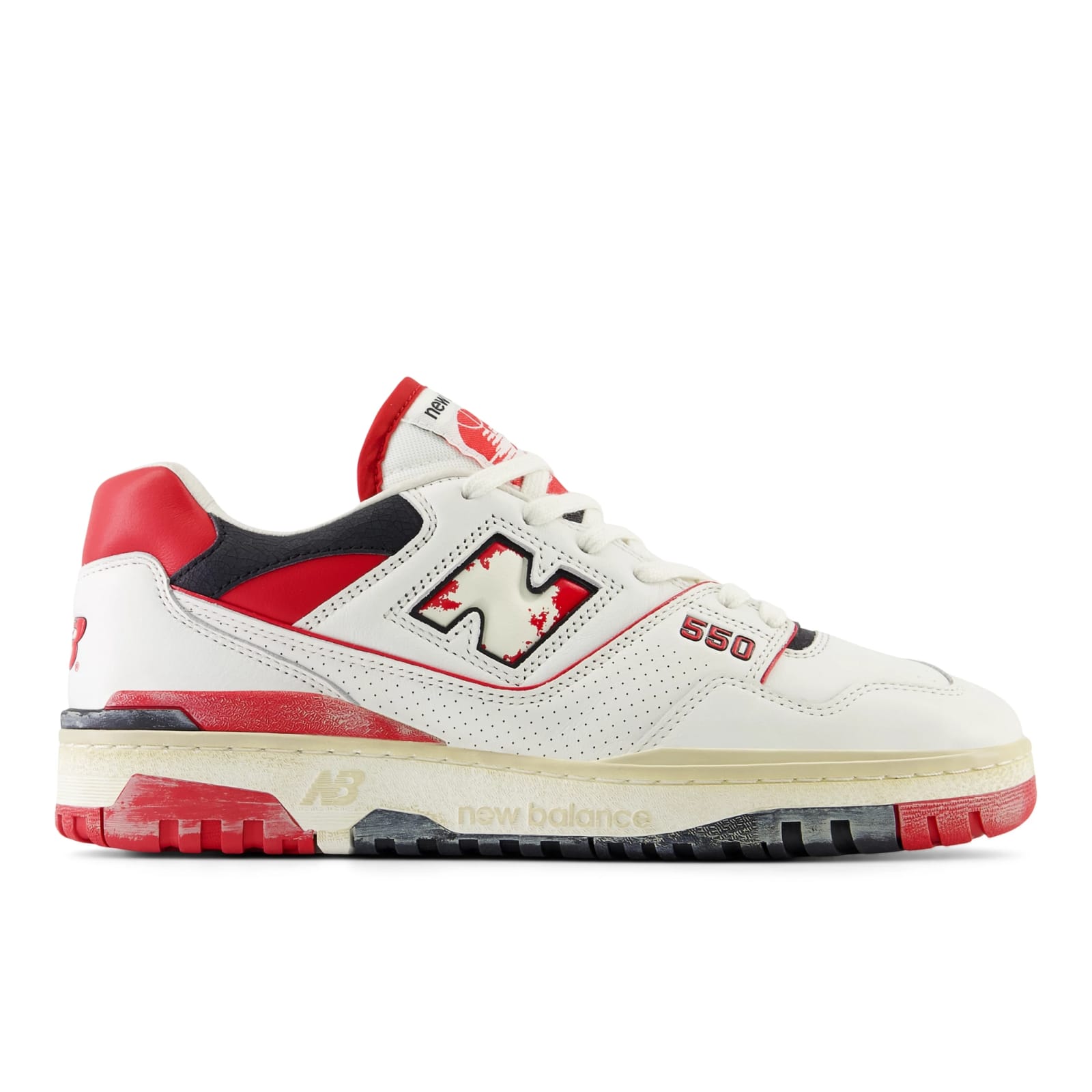 Shop New Balance 550 In Off White Red