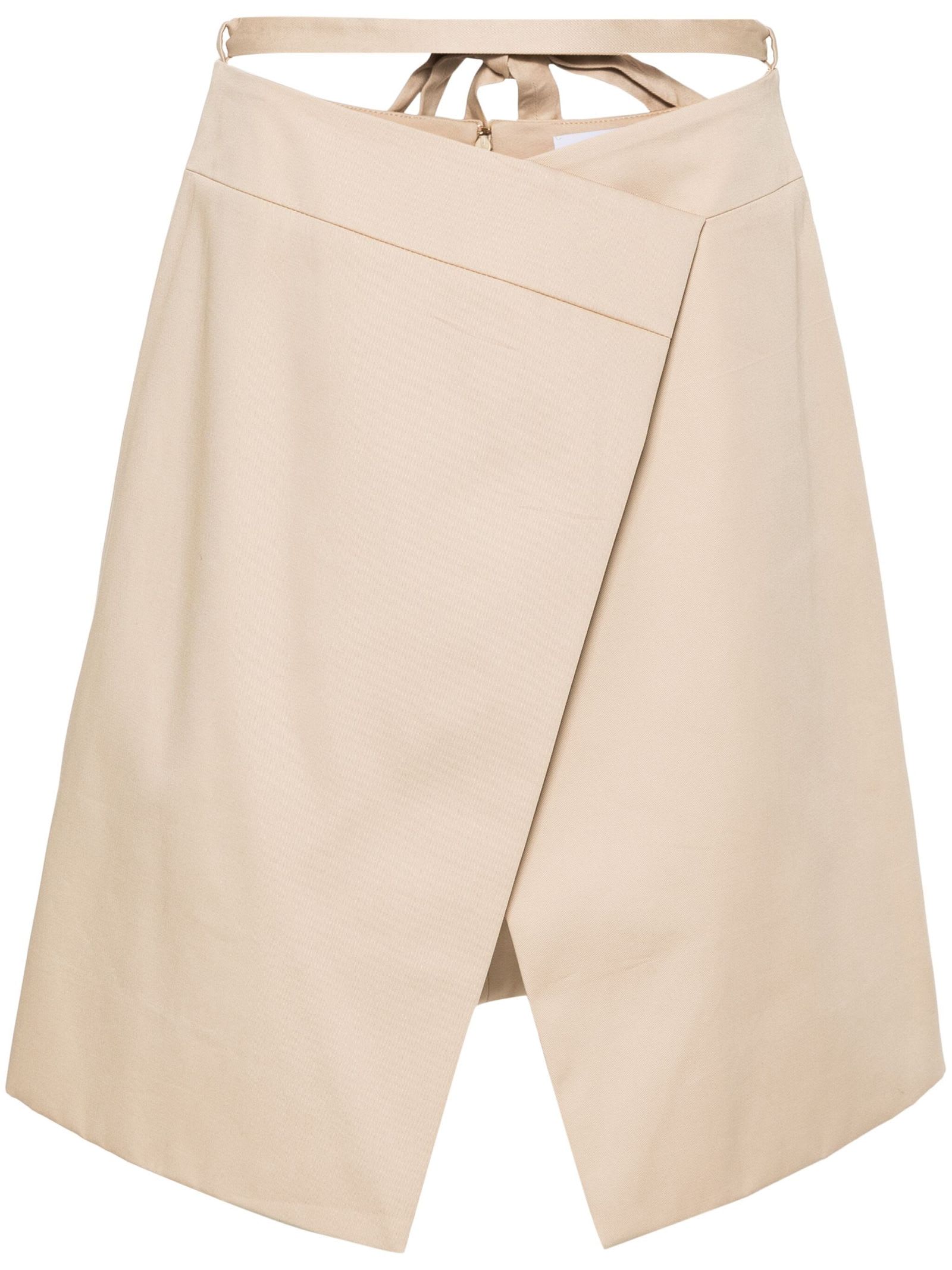 Light Beige Cotton Skirt