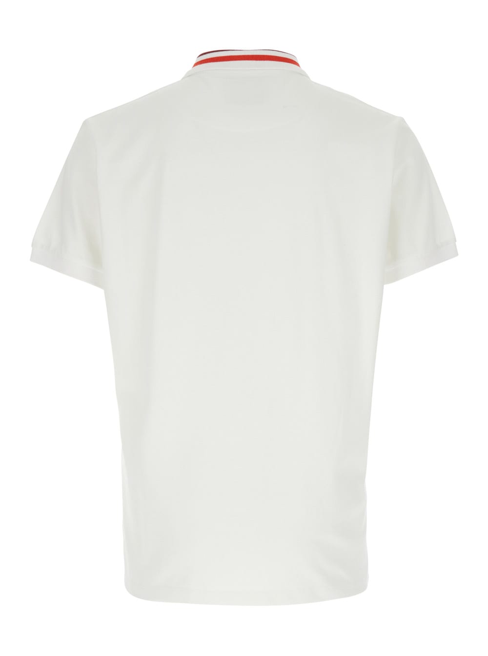 Vivienne Westwood White Polo Shirt With Contrasting Collar And Orb Logo Detail On The Front In Cotton Man In White