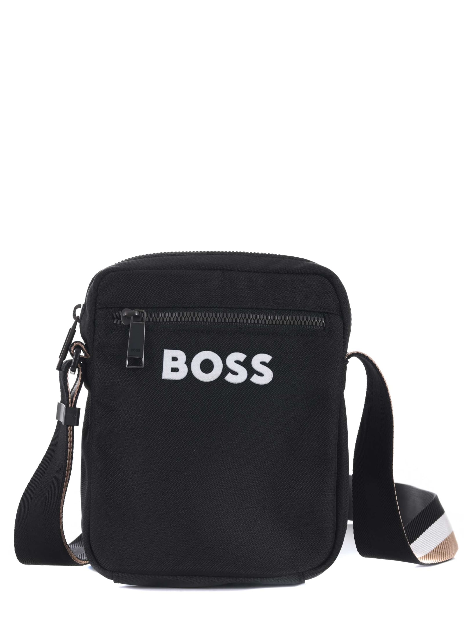 Hugo Boss Boss Shoulder Bag In Nero