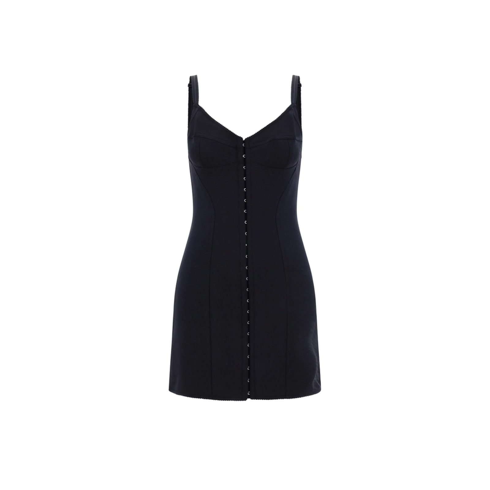 Shop Dolce & Gabbana Mini Dress In Black