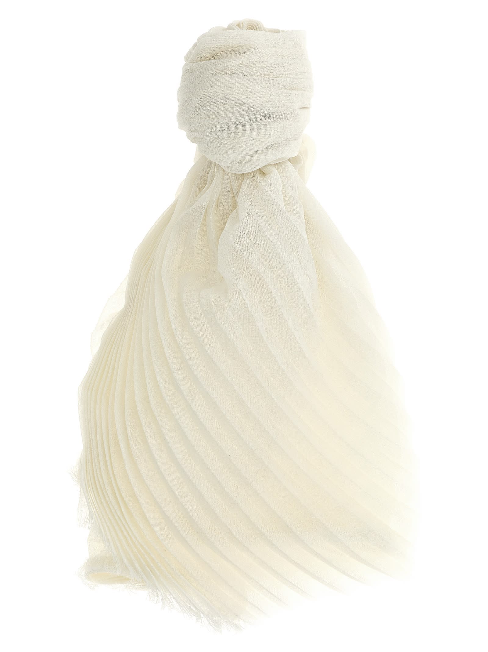 Issey Miyake Washi Pleats Scarves And Foulards White In Neutral