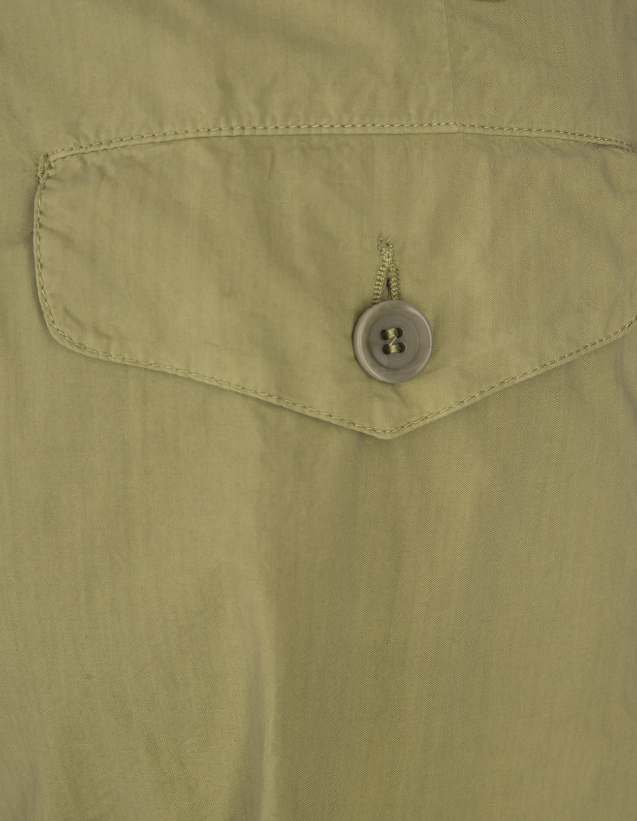 Shop Aspesi Pistachio Cotton Poplin Cargo Trousers In Green
