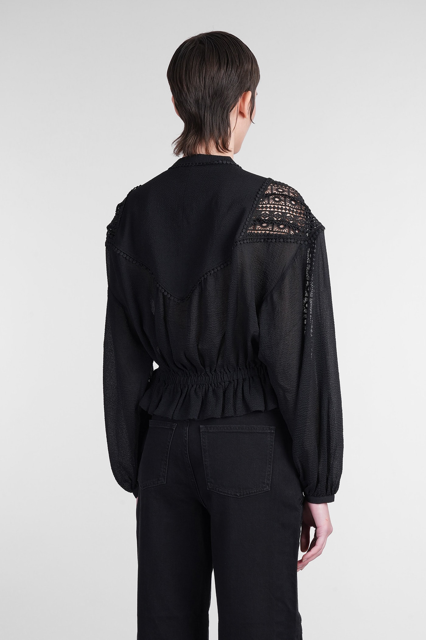 Iro Rixi Blouse In Black Polyester