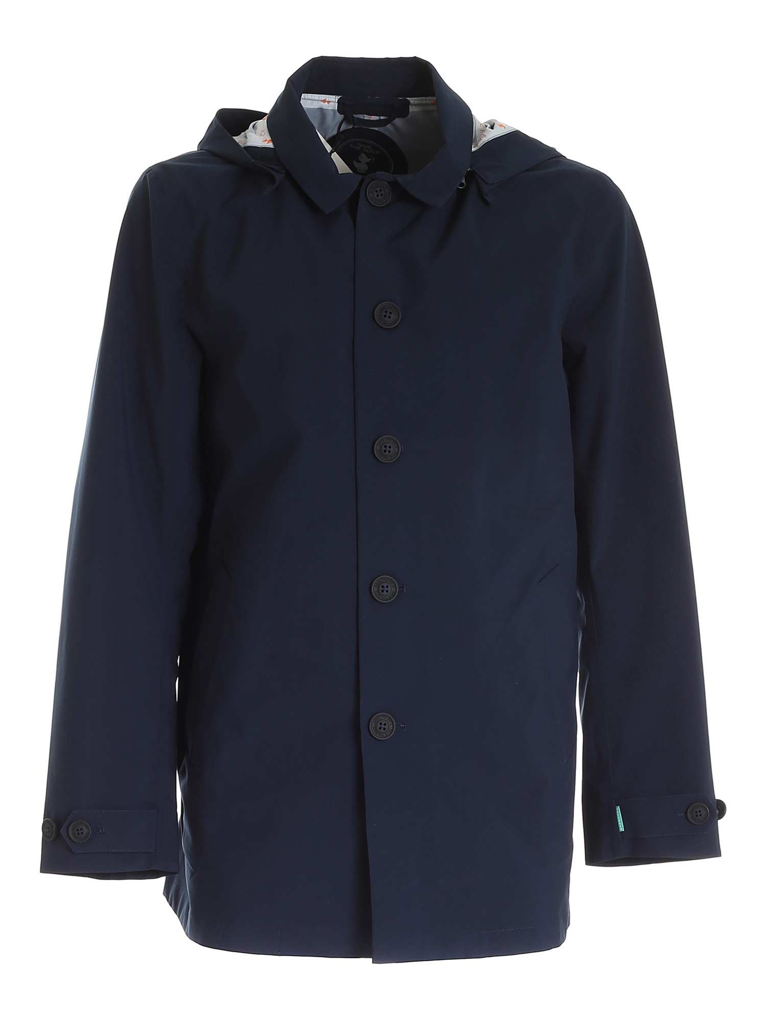 Shop Save The Duck Benjamin Trench In Blue