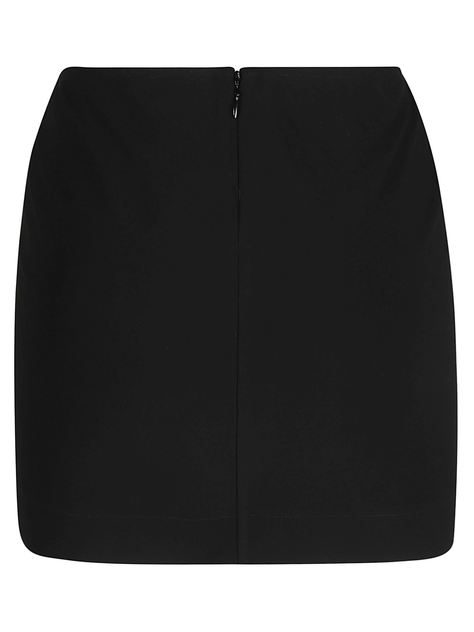 Shop Nensi Dojaka Viscose Blend Mini Skirt In Black