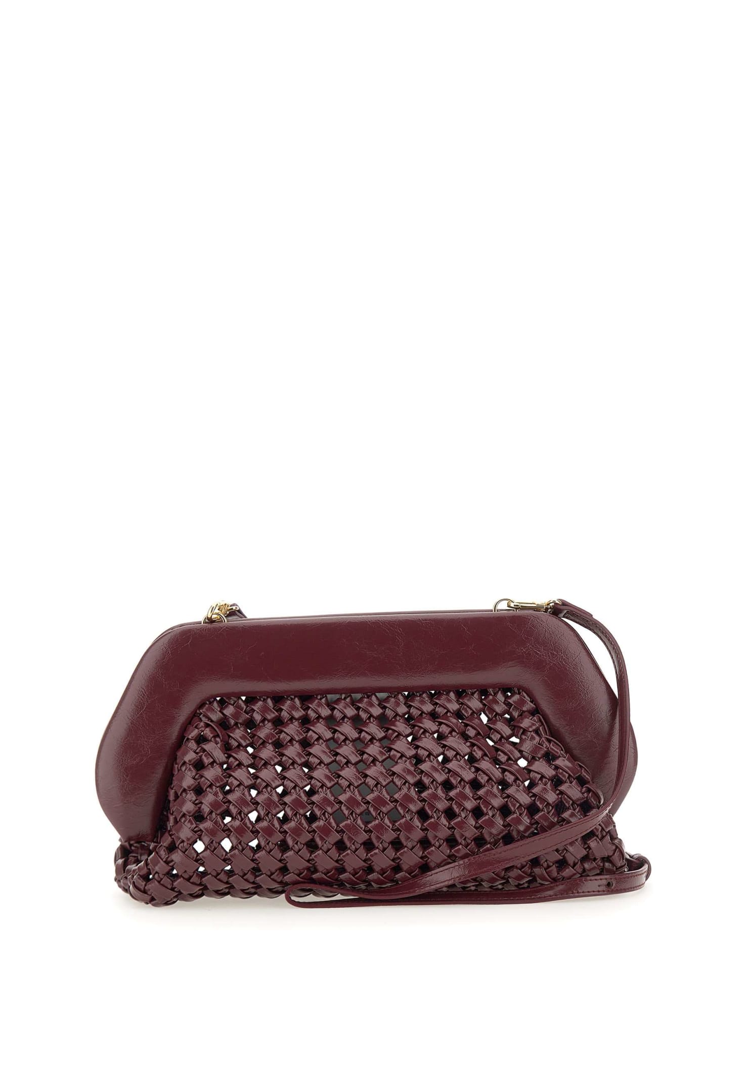 THEMOIRÈ BIOS KNOTS VEGAN LEATHER CLUTCH BAG