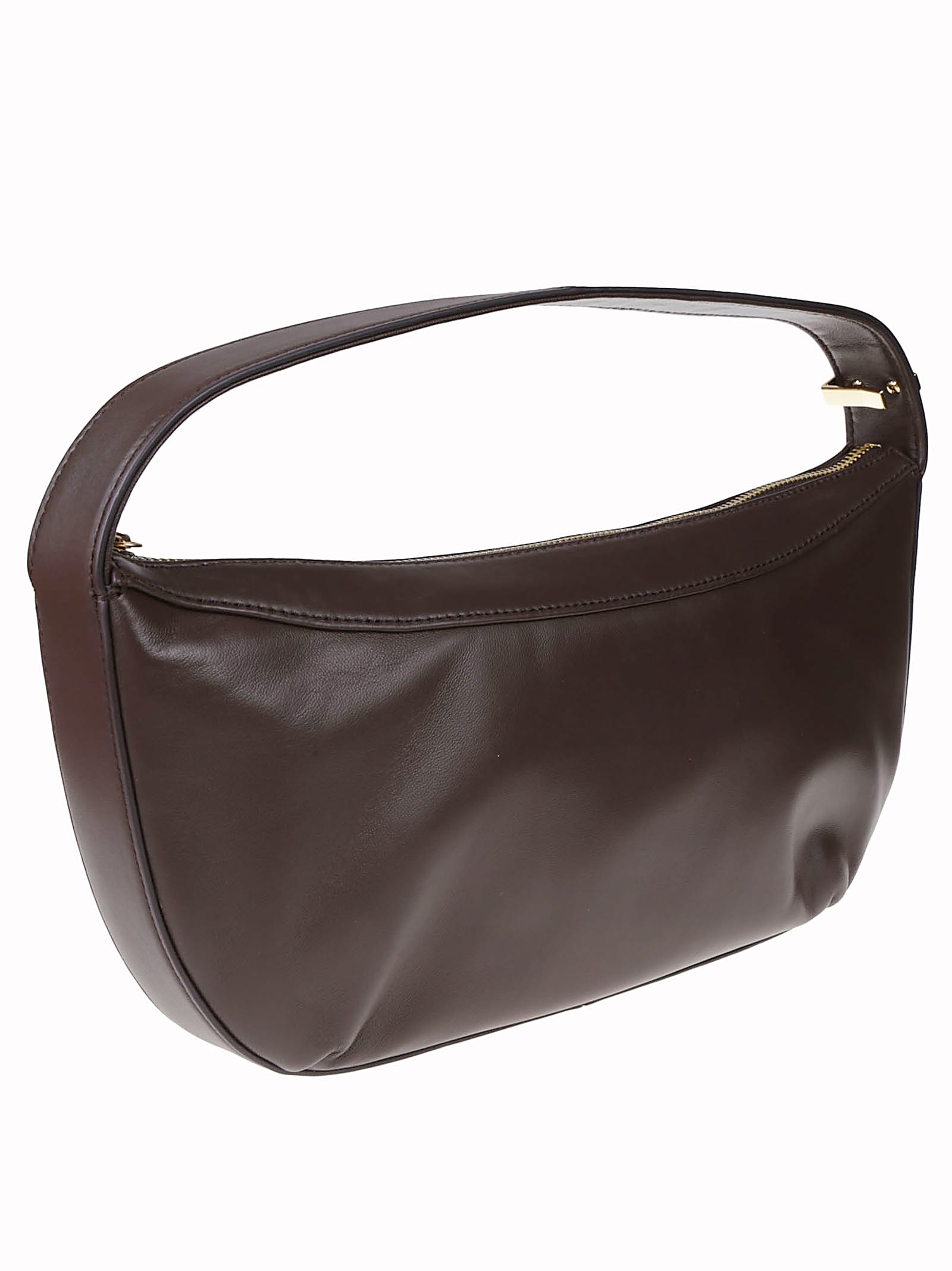 Staud Demy Leather Shoulder Bag With Adjustable Strap
