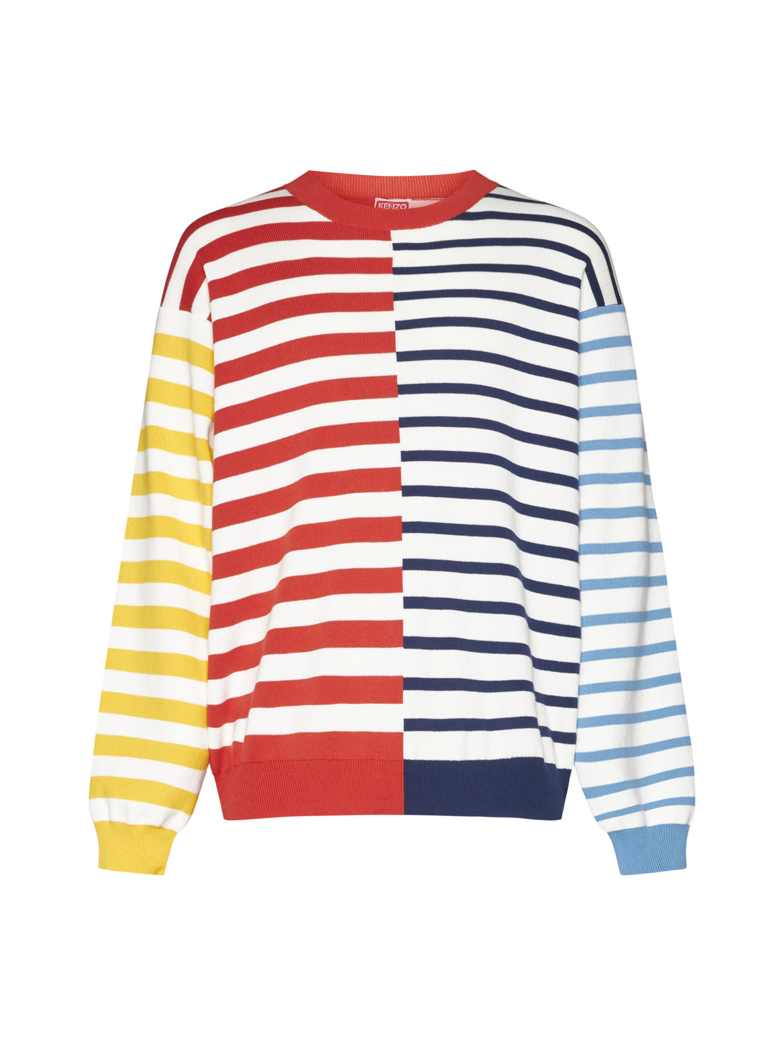 Kenzo Men's Graphic Nautical Striped Sweater In Nautical Stripes