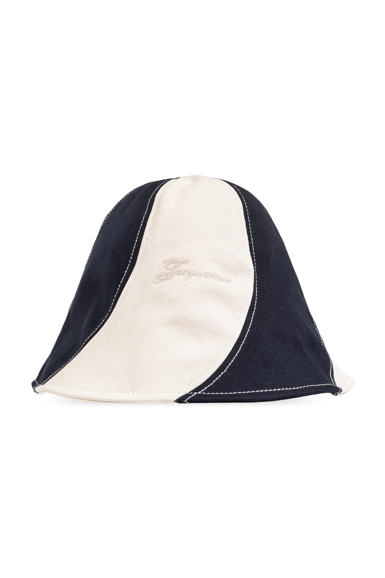 Jacquemus Hat With Logo In Blue