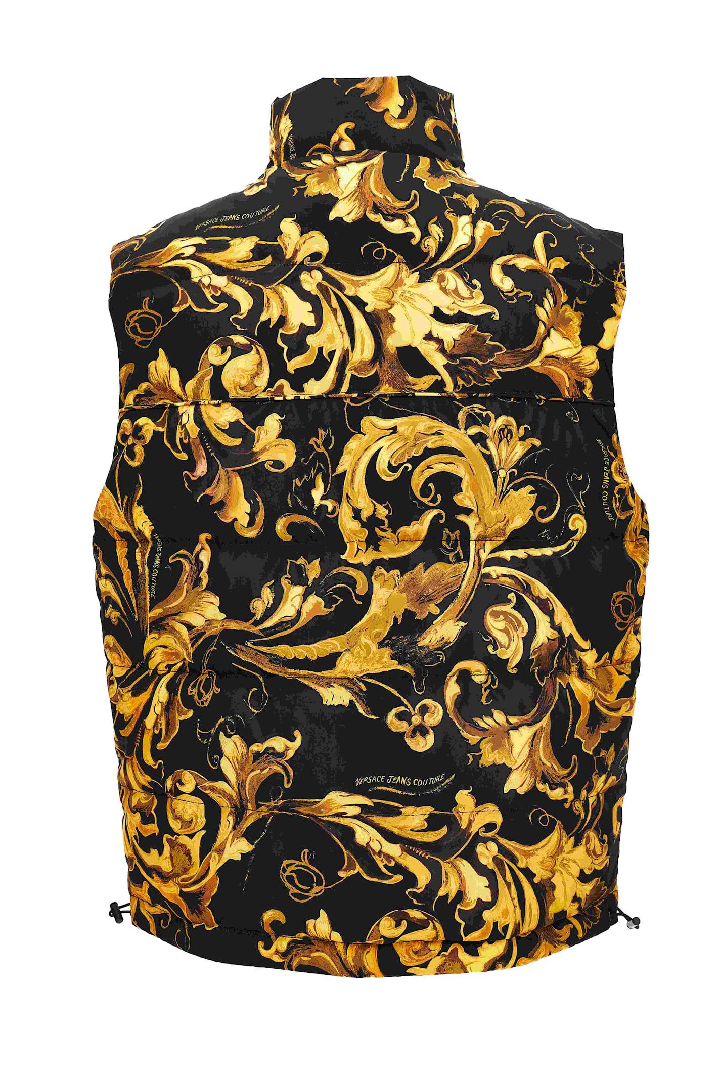 Versace Jeans Couture Sleeveless Down Jacket In Multi
