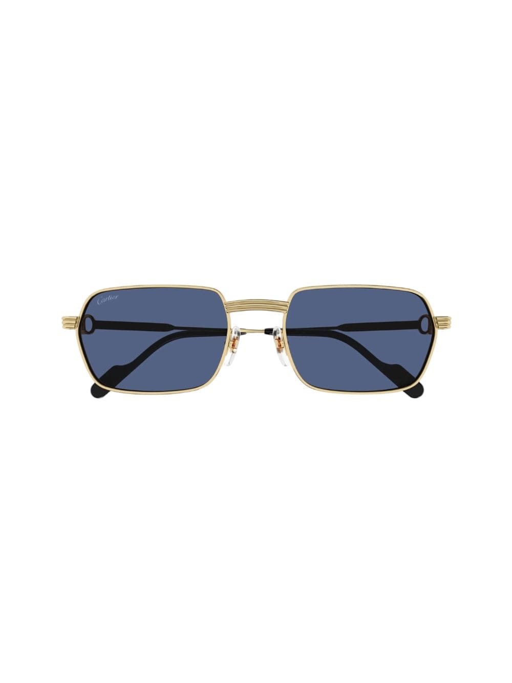 Shop Cartier Ct 0463 - Gold Sunglasses