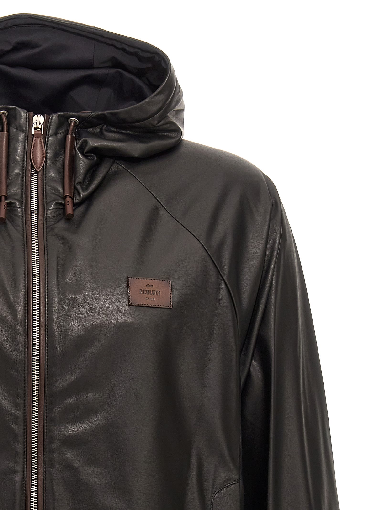 Shop Berluti B-way Fly Jacket In Black