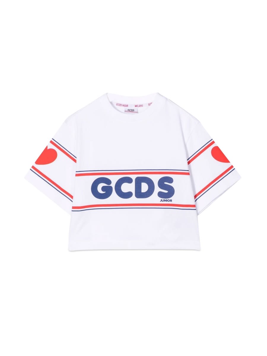 Gcds Mini Kids' T Shirt In White