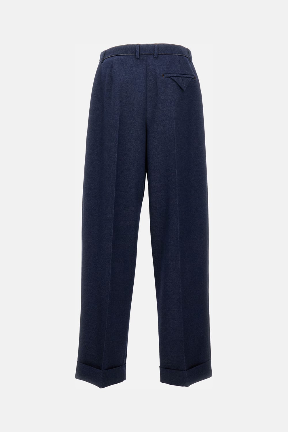 Bottega Veneta Tailored Long Trousers With Side Pockets And Zip Fastening In Blue