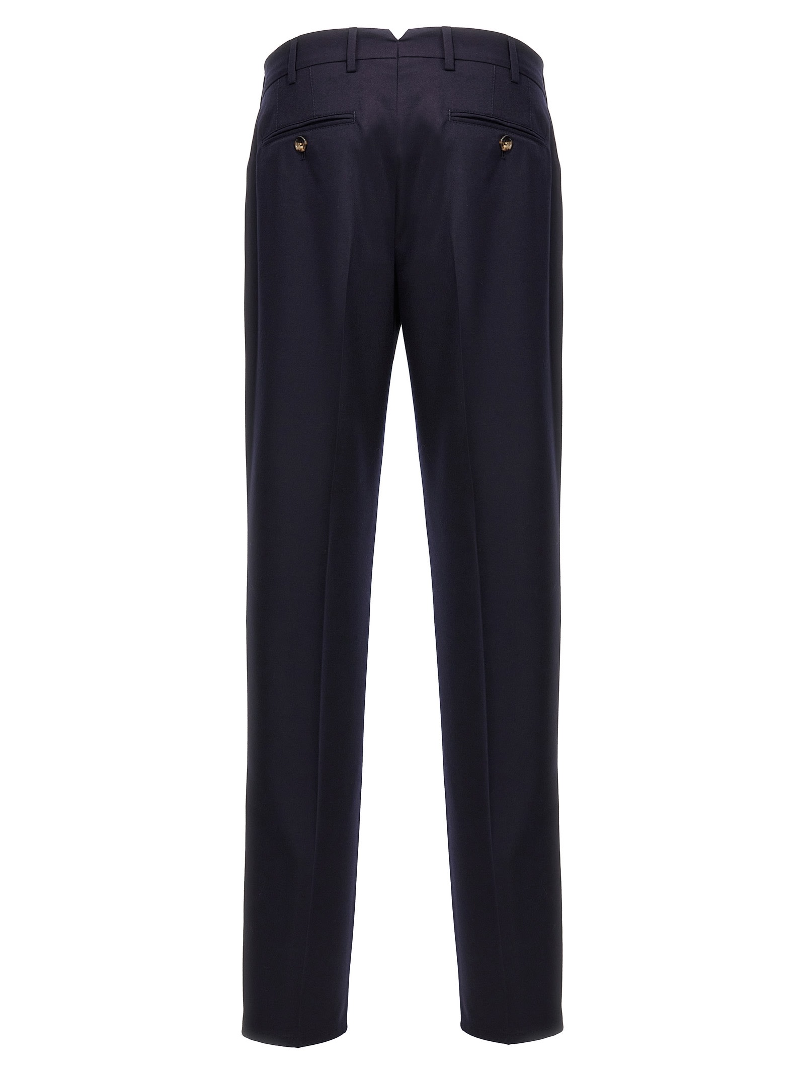 Shop Brunello Cucinelli Smart Pants In Blue