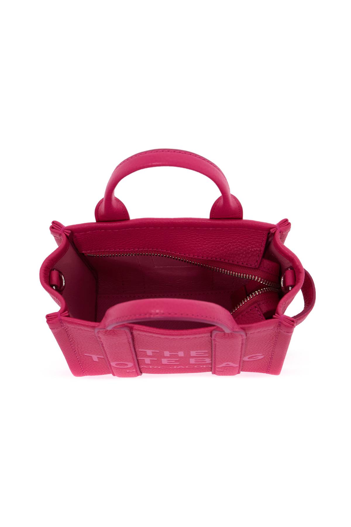 Shop Marc Jacobs The Tote Bag Mini Tote In Hot Pink