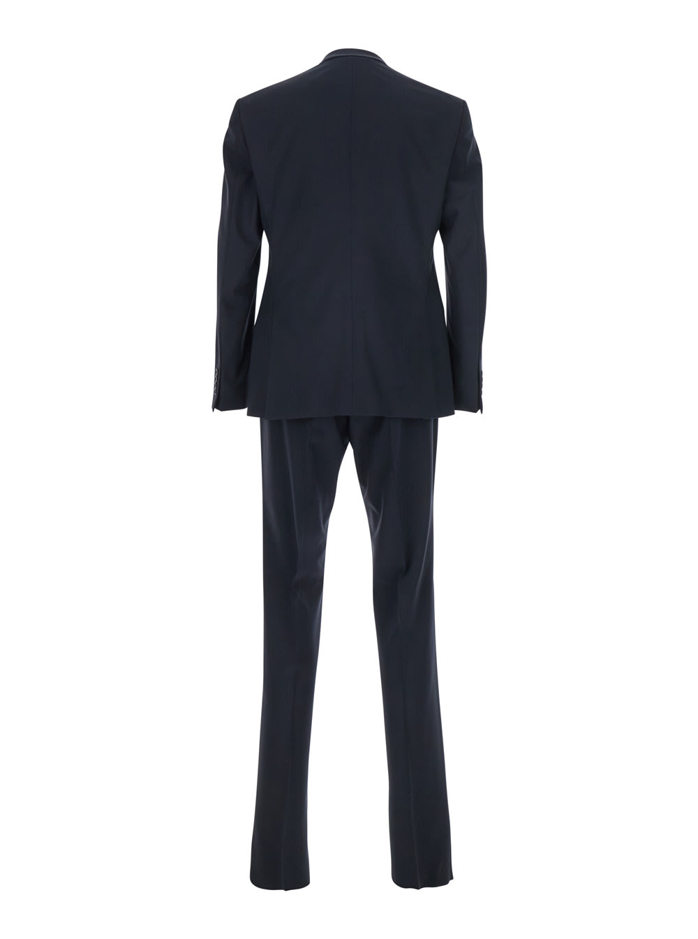 Emporio Armani Giacca Monopetto Pantalone Ventre Piatto In Black