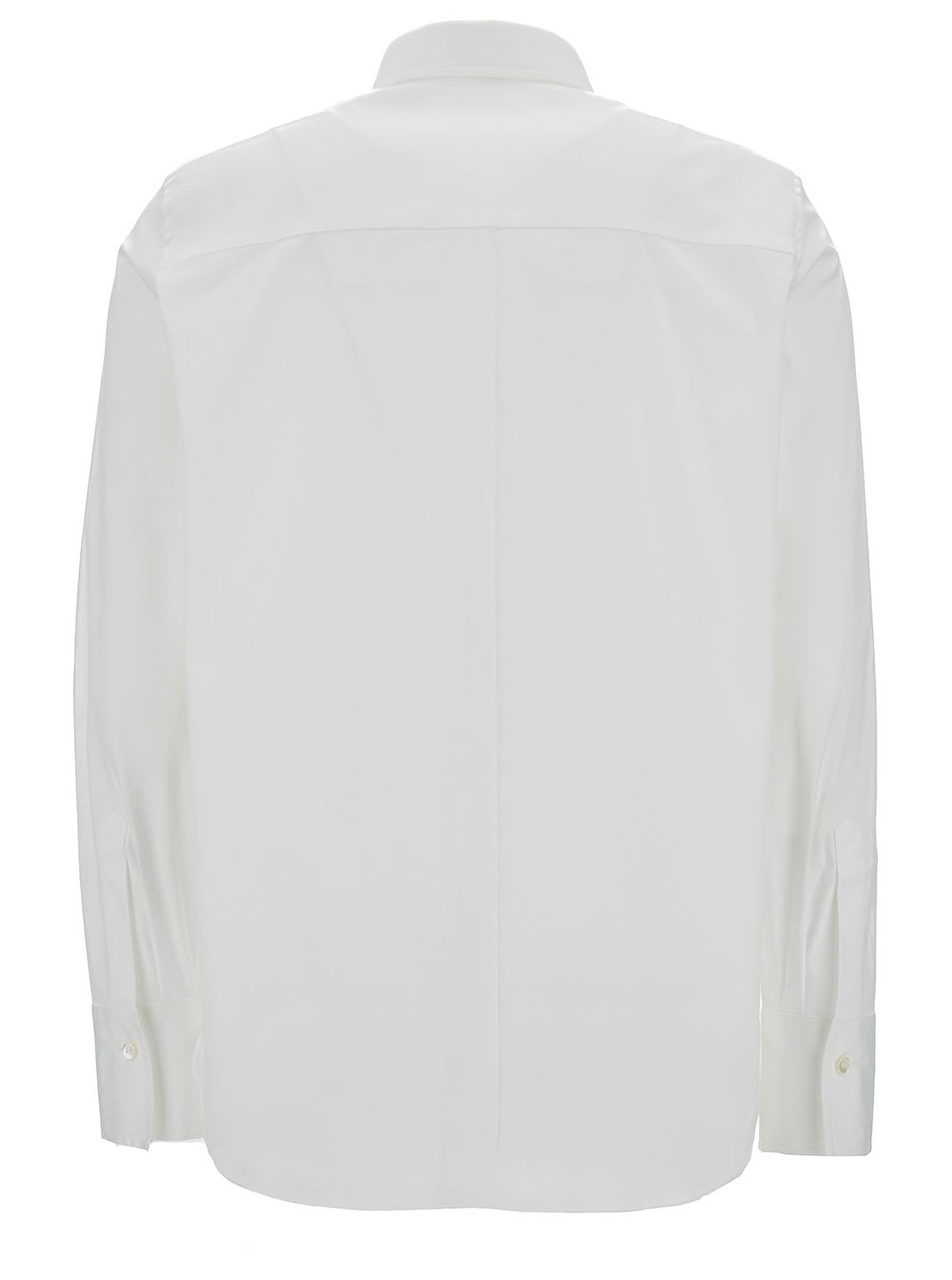 Shop Brunello Cucinelli Monili Trim Poplin Shirt In White