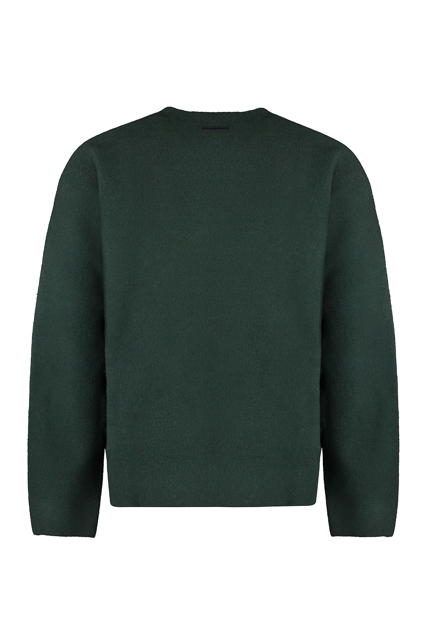 Shop Calvin Klein Wool V-neck Sweater In Green