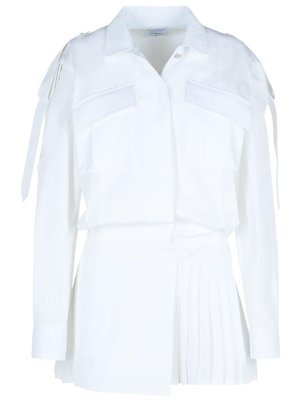 savana White Cotton Dress