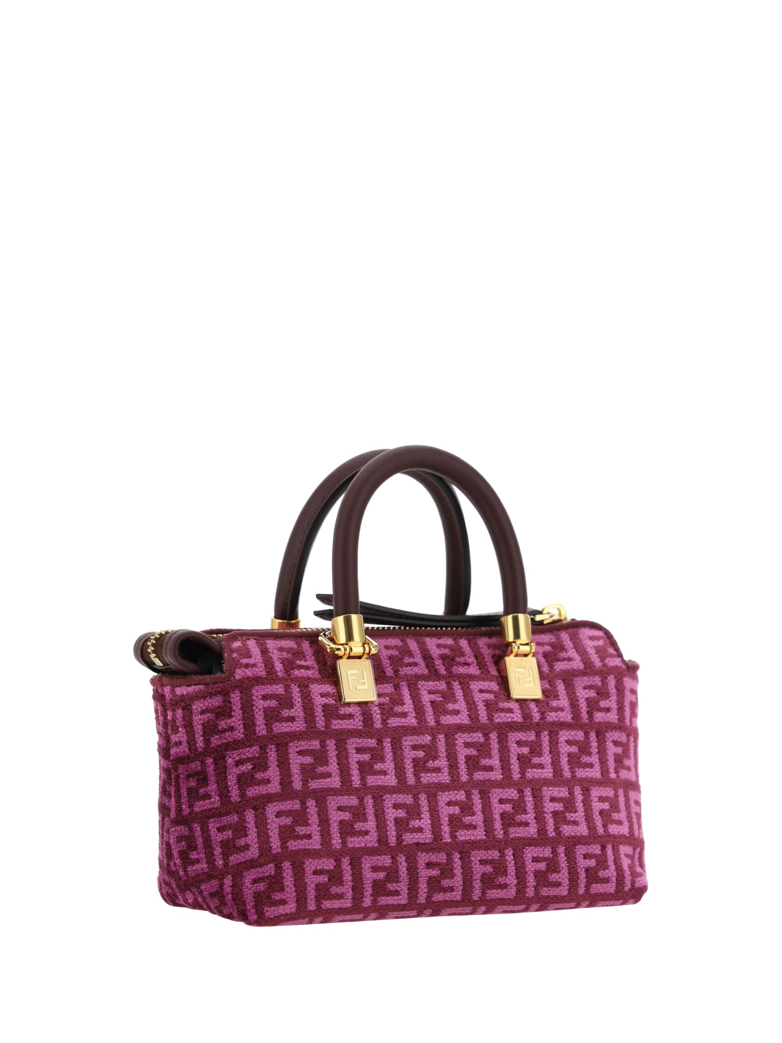 Shop Fendi Mini By The Way Handbag In Pink, Brown