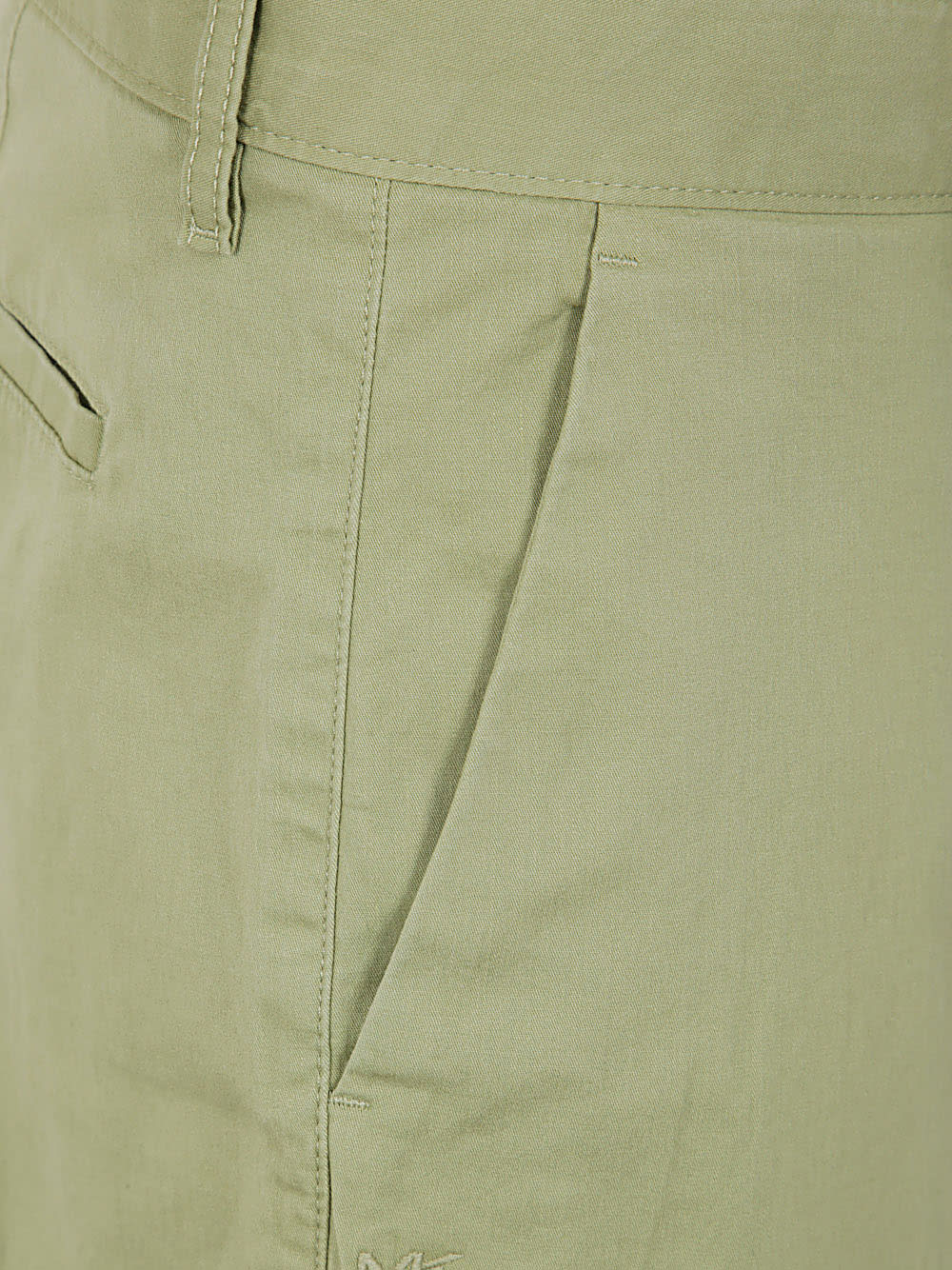 Michael Kors Stretch Cotton Short In Light Sage