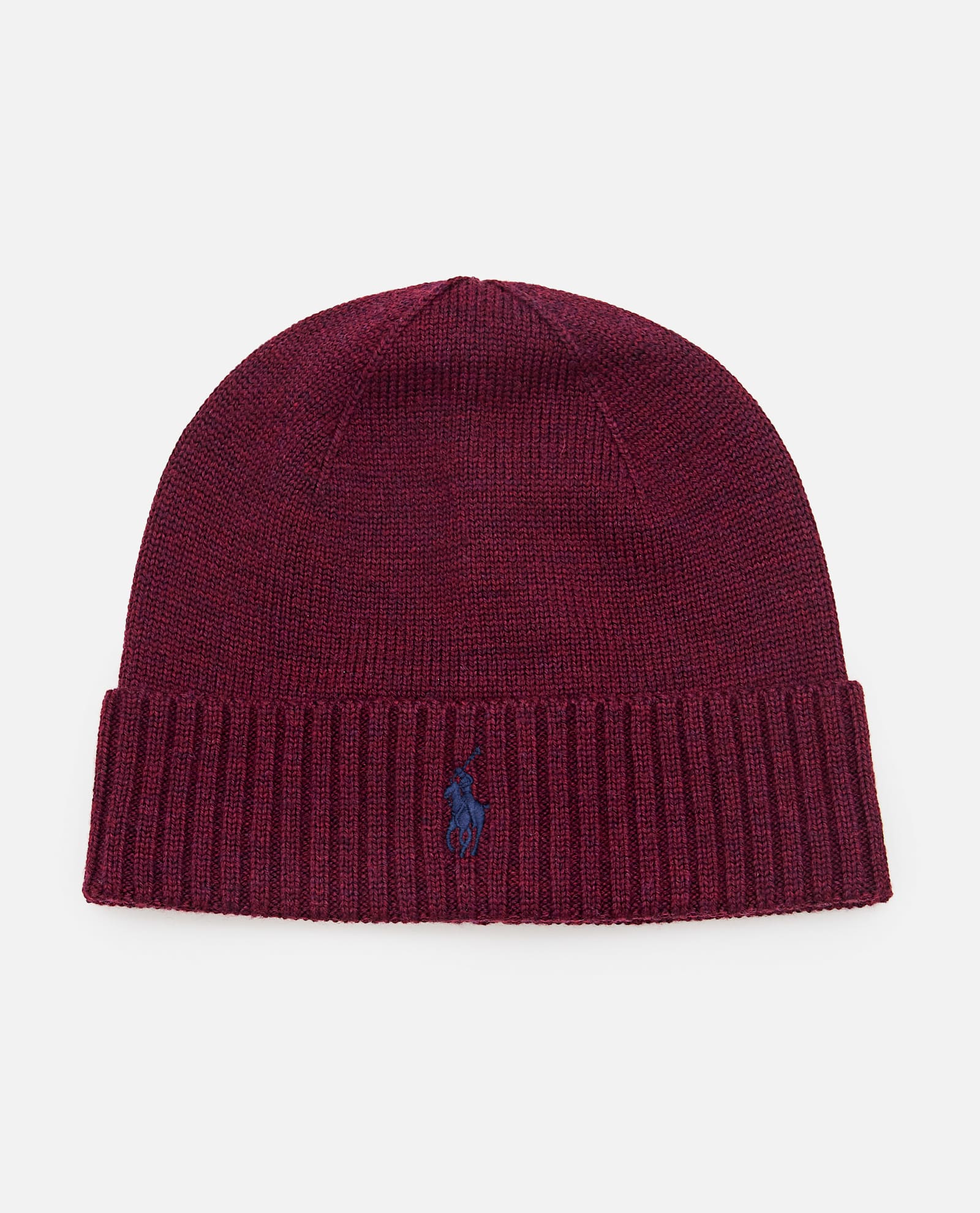 Polo Ralph Lauren Burgundy Wool Pony Beanie In Burgundy