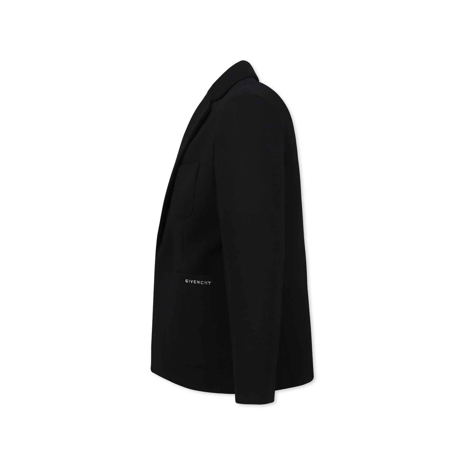 Givenchy Black Jacket For Boy With Logo In Black