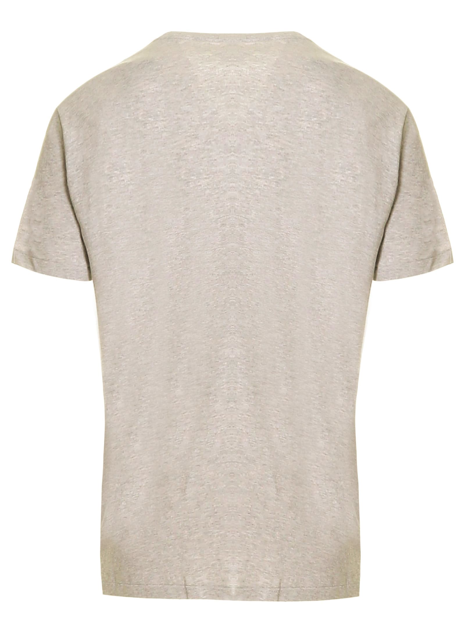 Shop Ralph Lauren Grey Cotton T-shirt In New Grey Heather