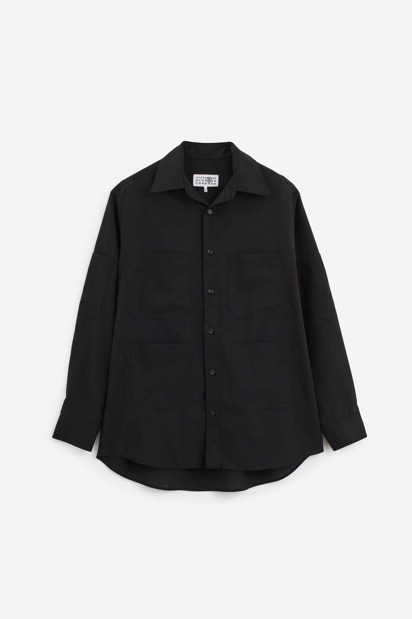 Mm6 Maison Margiela Shirt In Black