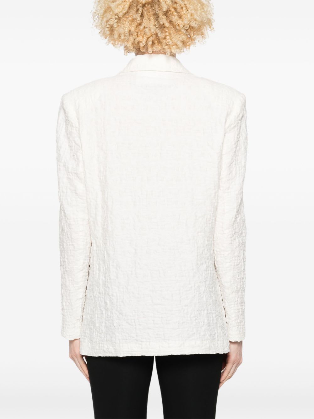 Harris Wharf London Cotton Blend Blazer Jacket In White