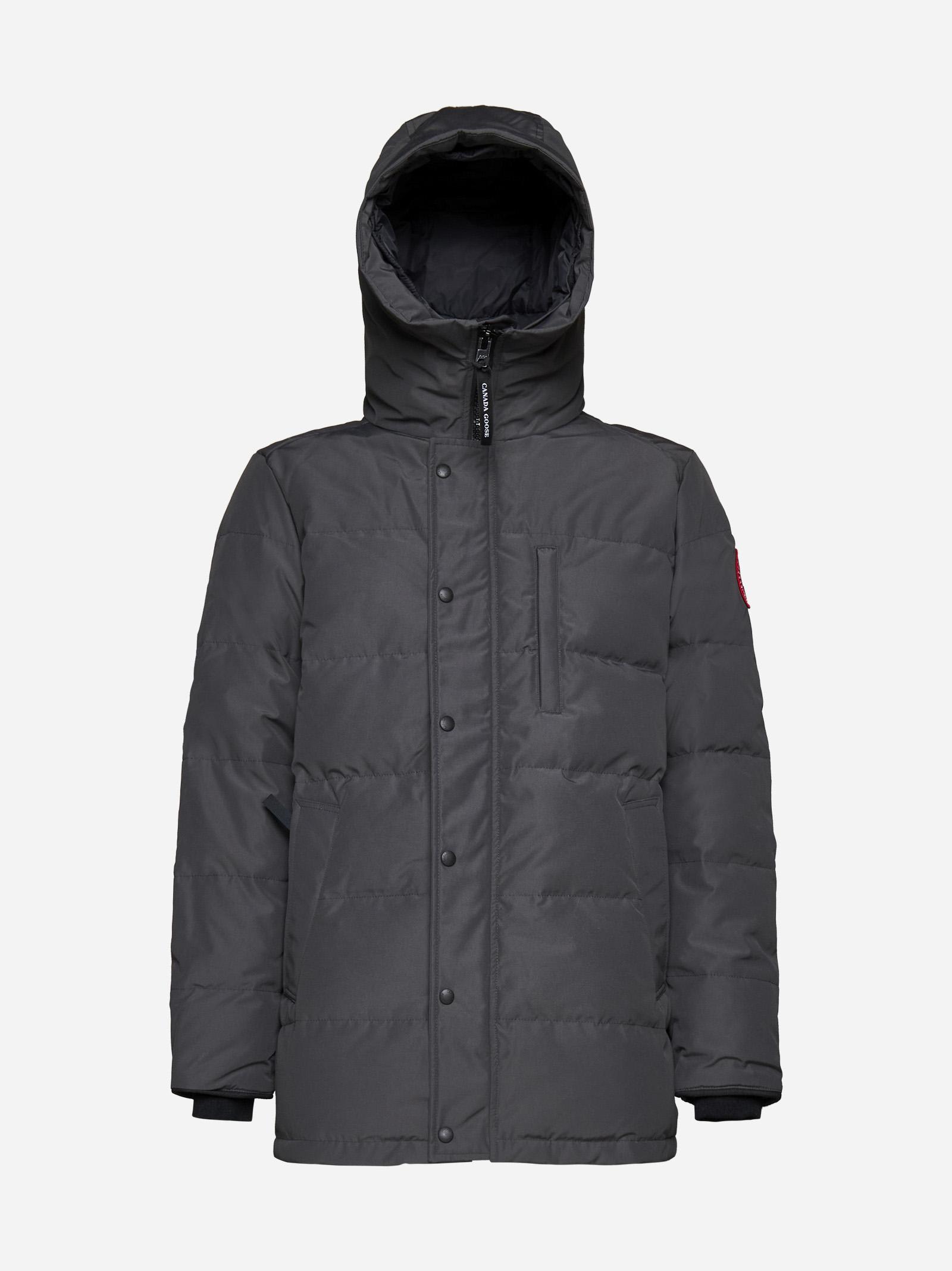 Shop Canada Goose Carson Nylon And Cotton Parka In Graphite