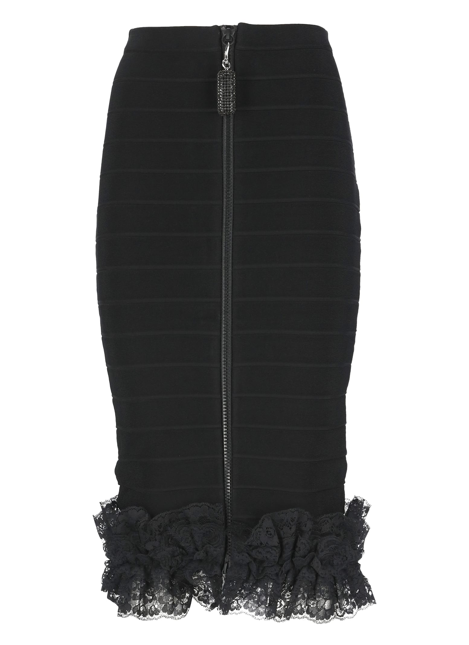 Self-portrait X Christopher Kane Lace-trimmed Midi Skirt