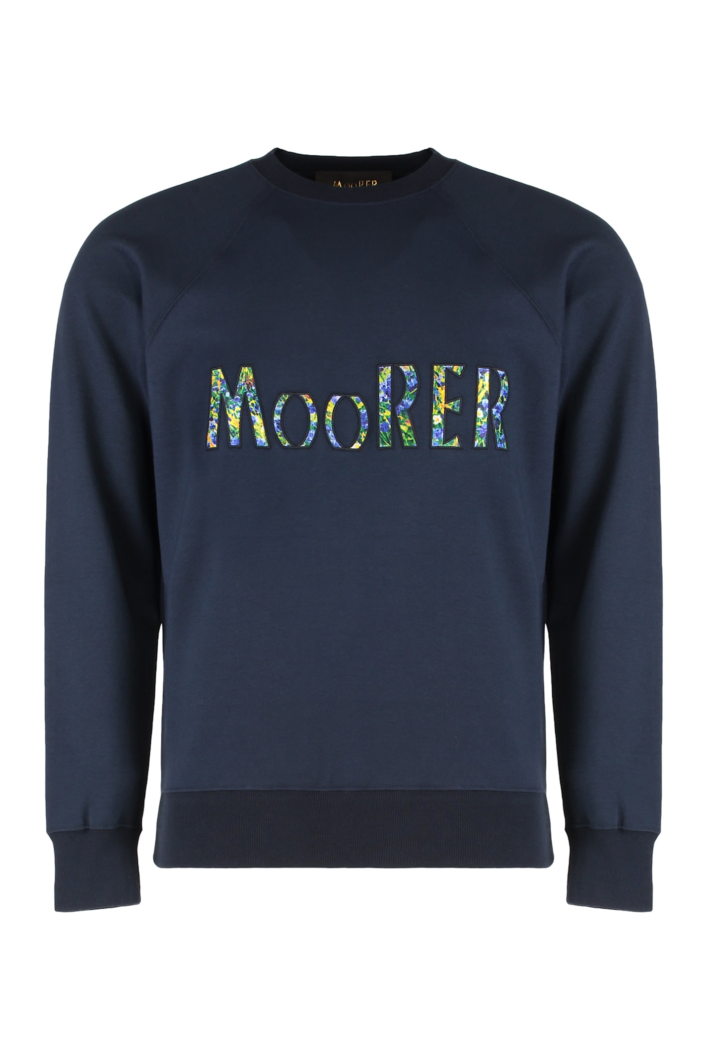Moorer Jeff Logo Sweatshirt In Blue