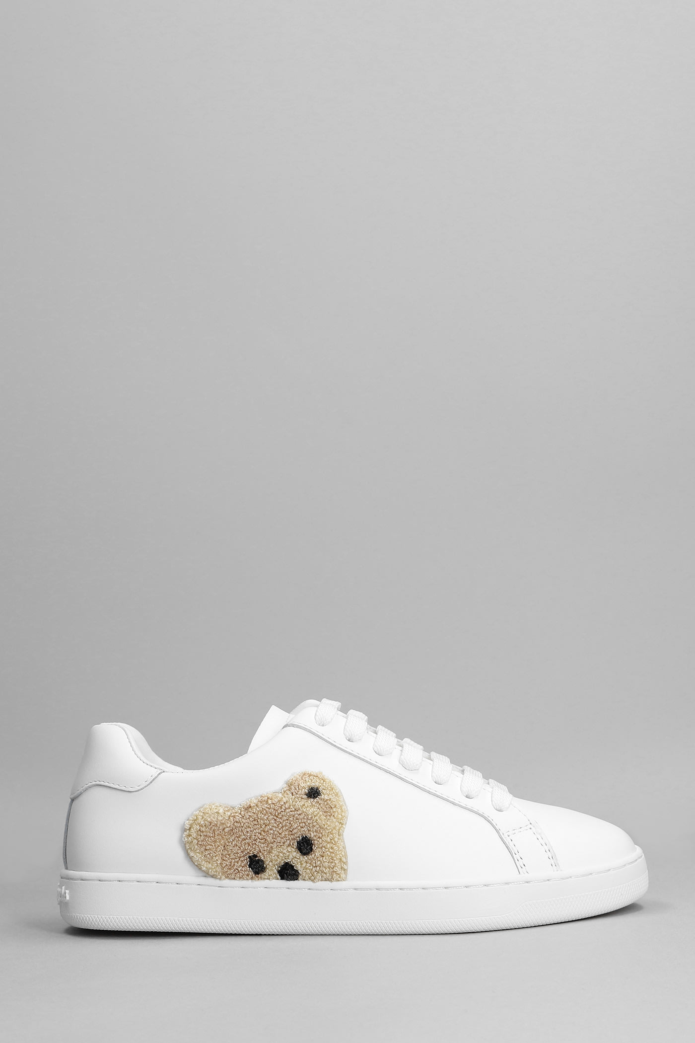 Palm Angels Sneakers In White Leather
