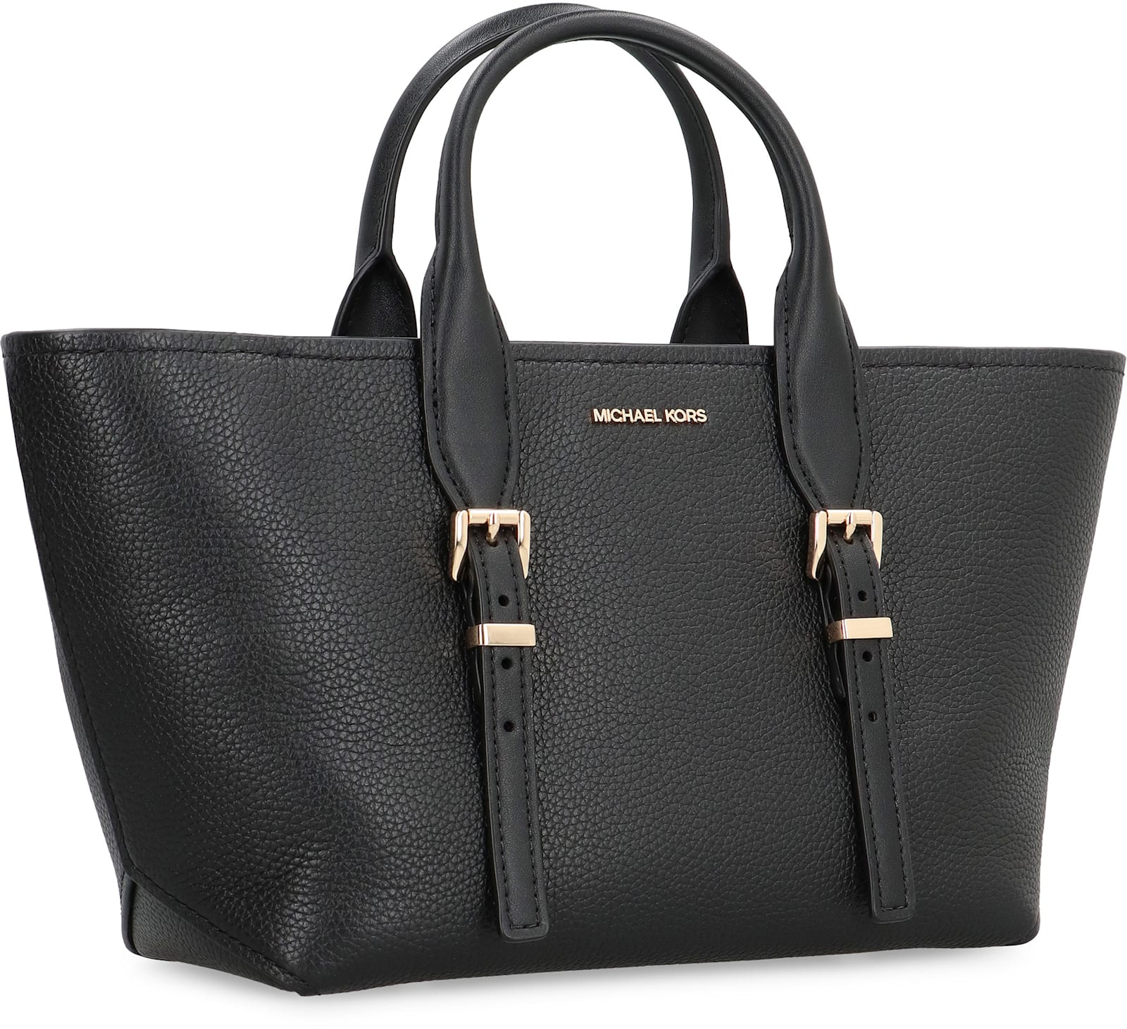MICHAEL MICHAEL KORS MOORE PEBBLED LEATHER HANDBAG