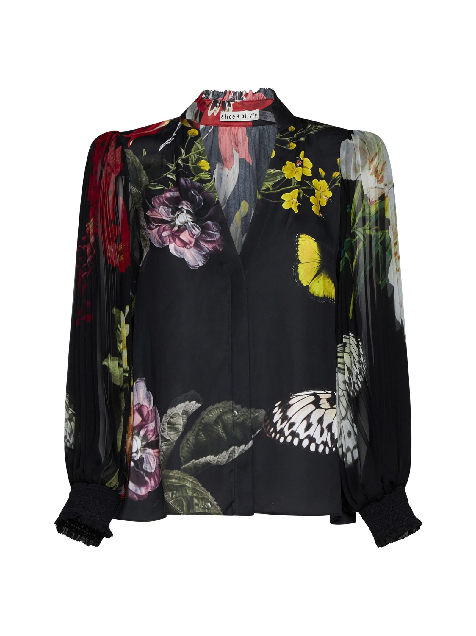 Shop Alice And Olivia Shirt In Essential Floral