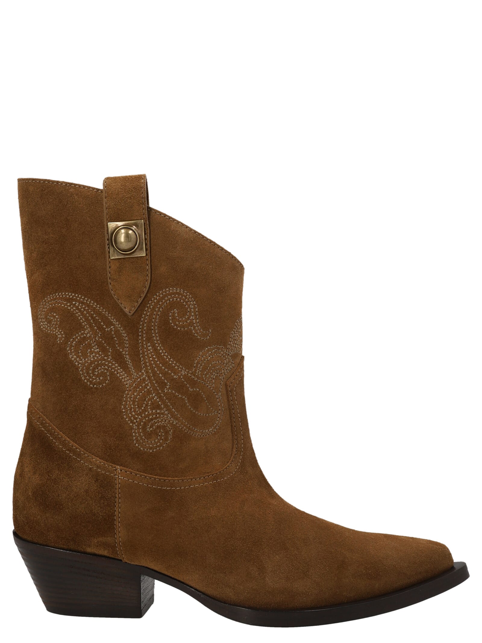 Etro Embroidered Texan Style Boots