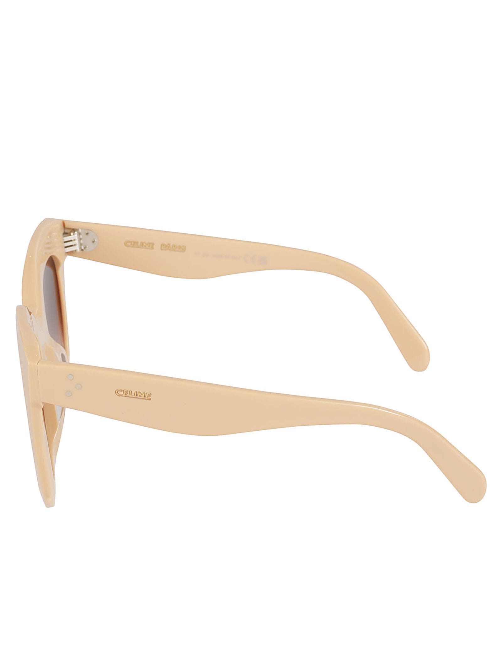 Shop Celine Cat-eye Thick Sunglasses In Black