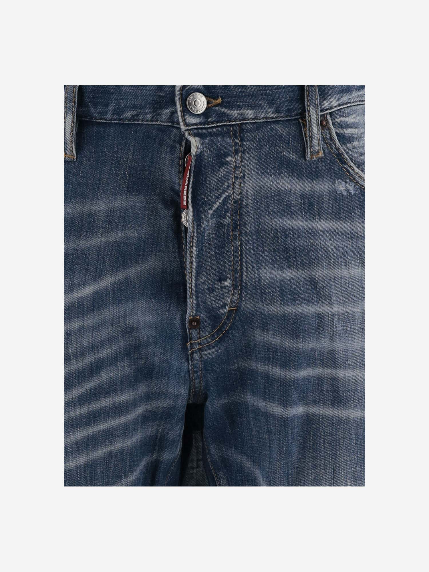 Shop Dsquared2 Cotton Regular Jeans In Blue