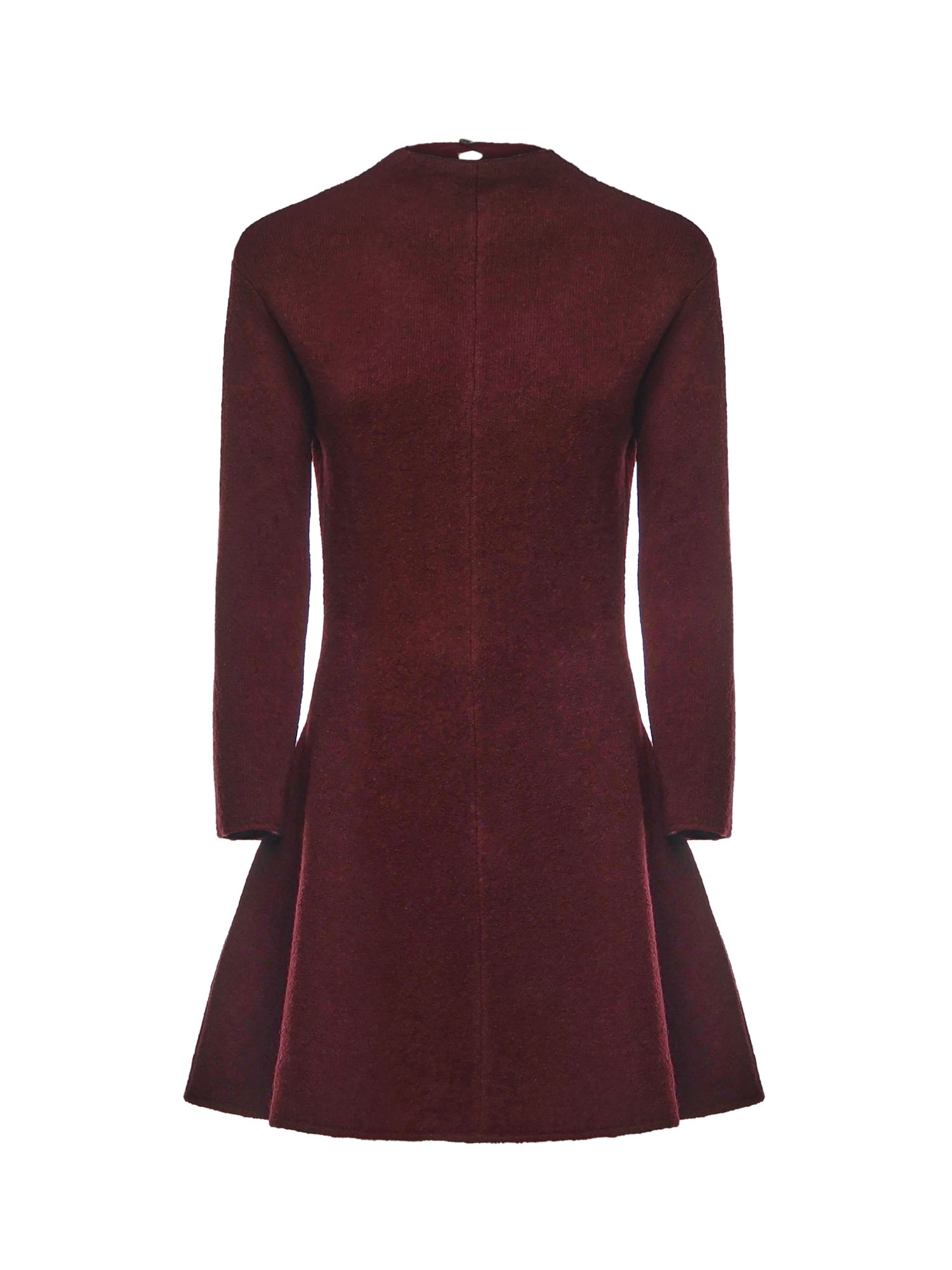 Magda Butrym A-line Knit Mini Dress In Brown